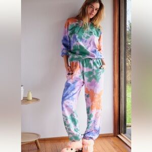 Clare V Multicolor Tie-Dye Jumpsuit